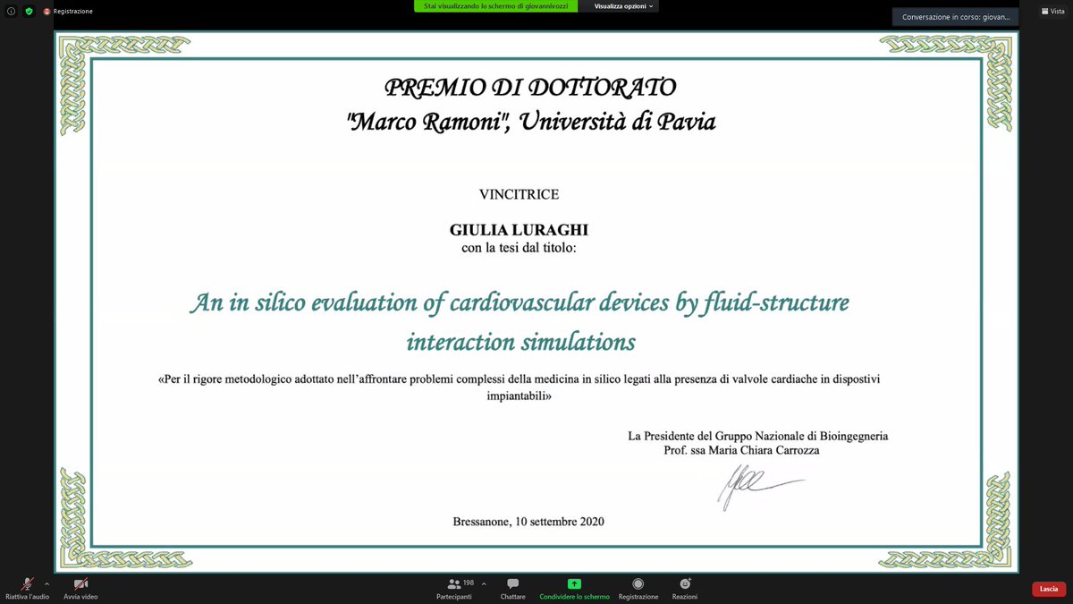 🏆

Very proud to have two ladies PhDs awarded by #PremiGNB. 

Congratulations <a href="/FranciBB8/">Francesca Berti</a> and <a href="/GiuliaLuraghi/">Giulia Luraghi </a> 🎉