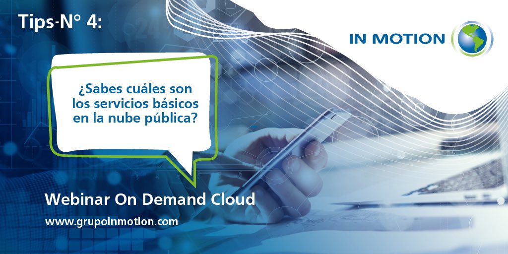 grupoinmotion_'s tweet photo. En la #nube pública podemos encontrar una alta gama de servicios básicos aplicables con la necesidad de cada cliente. Conócelos a detalle en nuestro #Webinar On Demand #CloudComputing
Regístrate gratis aquí 👉 https://t.co/T7FBOIF3W6
#InMotionCloud #Cloud #inmotion #tecnologia https://t.co/7OjMEV6flM