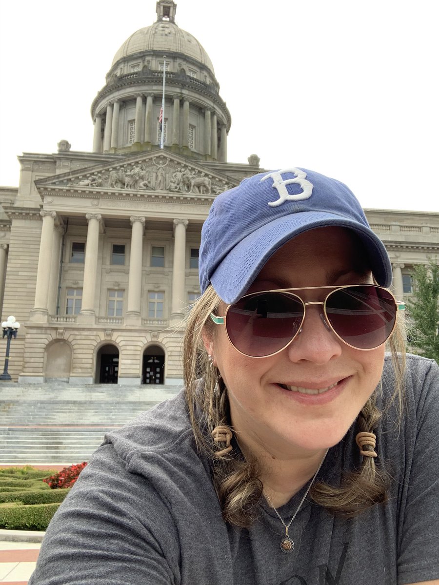 jeni_ward's tweet photo. One benefit of NTI is that you can teach from a lot of places where events actually happened. Class today was covering Jackie Robinson and taught from where he spoke at the March on Frankfort in 64’ #TeamKentucky #fcpslearns https://t.co/ZZ1YkiUvW1