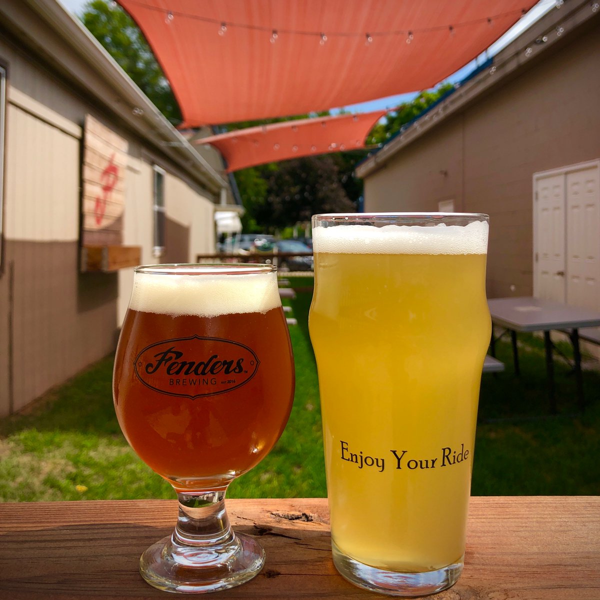 It’s a great day for #iabeer. Or two! Now available to-go, AND to enjoy in our outdoor seating areas after 5pm today 😮 #brewedlocal #polkcityia #humpdayhops #enjoyyourride
