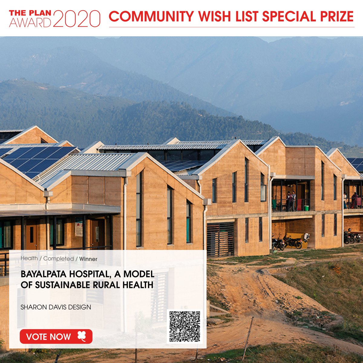 We’re honored that our Bayalpata Hospital has won the completed healthcare category of THE PLAN Award 2020 by <a href="/theplanmag/">THE PLAN</a>. Bayalpata is also now in the running for the Community Wish List Special Prize, public voting through September 30th. 
theplan.it/eng/award-2020…

#bayalpata
