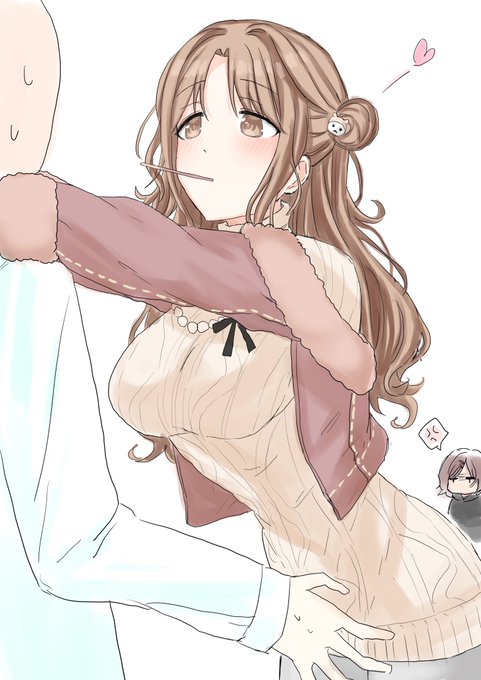 56日目。市川雛菜「あげる〜」円香「…雛菜」 #市川雛菜 