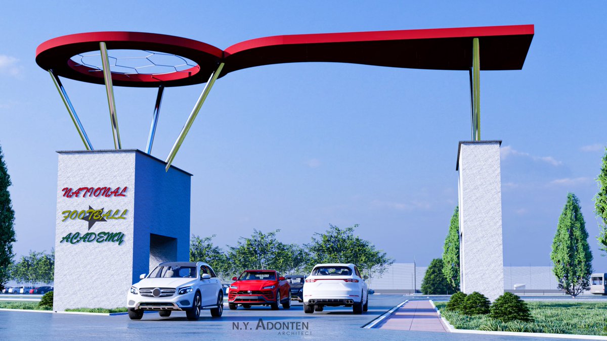 adont_7's tweet photo. National football academy proposal designed by me...
Shot1: entrance/exit
Shot2: admin block
Shot3: accommodation area
Shot4: aerial shot of a portion of the site https://t.co/RiAbrbwu92