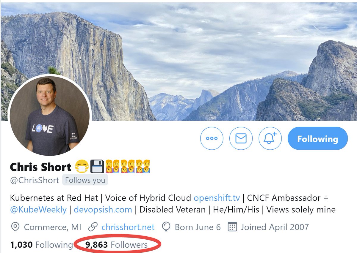 MikeRosTX's tweet photo. ๐จ #PSA ๐จ
Signal Boost to #TwitterFriends so that @ChrisShort can reach 10K #DevOpsFriends Club like @DivineOps, @mattstratton, @littleidea, @ashleymcnamara, @botchagalupe, @patrickdebois, and many in this club. ๐ If not, you're missing out on some great #devopish content ๐. https://t.co/CSIjJT6Zsi