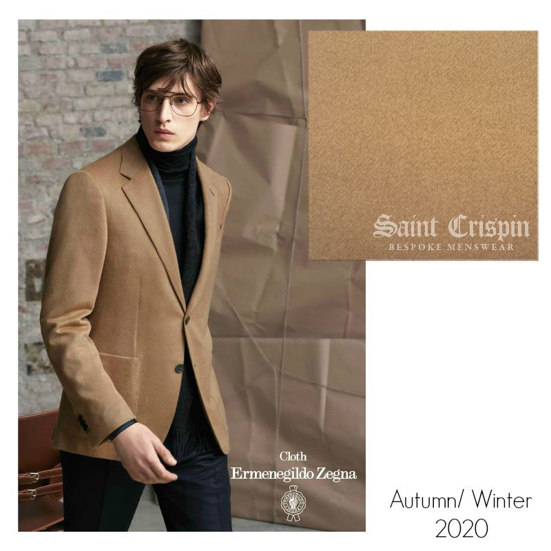 This soft camel blazer made from Zegna Cloth literally is the perfect blazer for A/W 2020. When you come to the Studio for an appointment, ask to see the Zegna Cloth Look Book, brimming with fabric swatches and images, each one better than the last. Come and see for yourself.