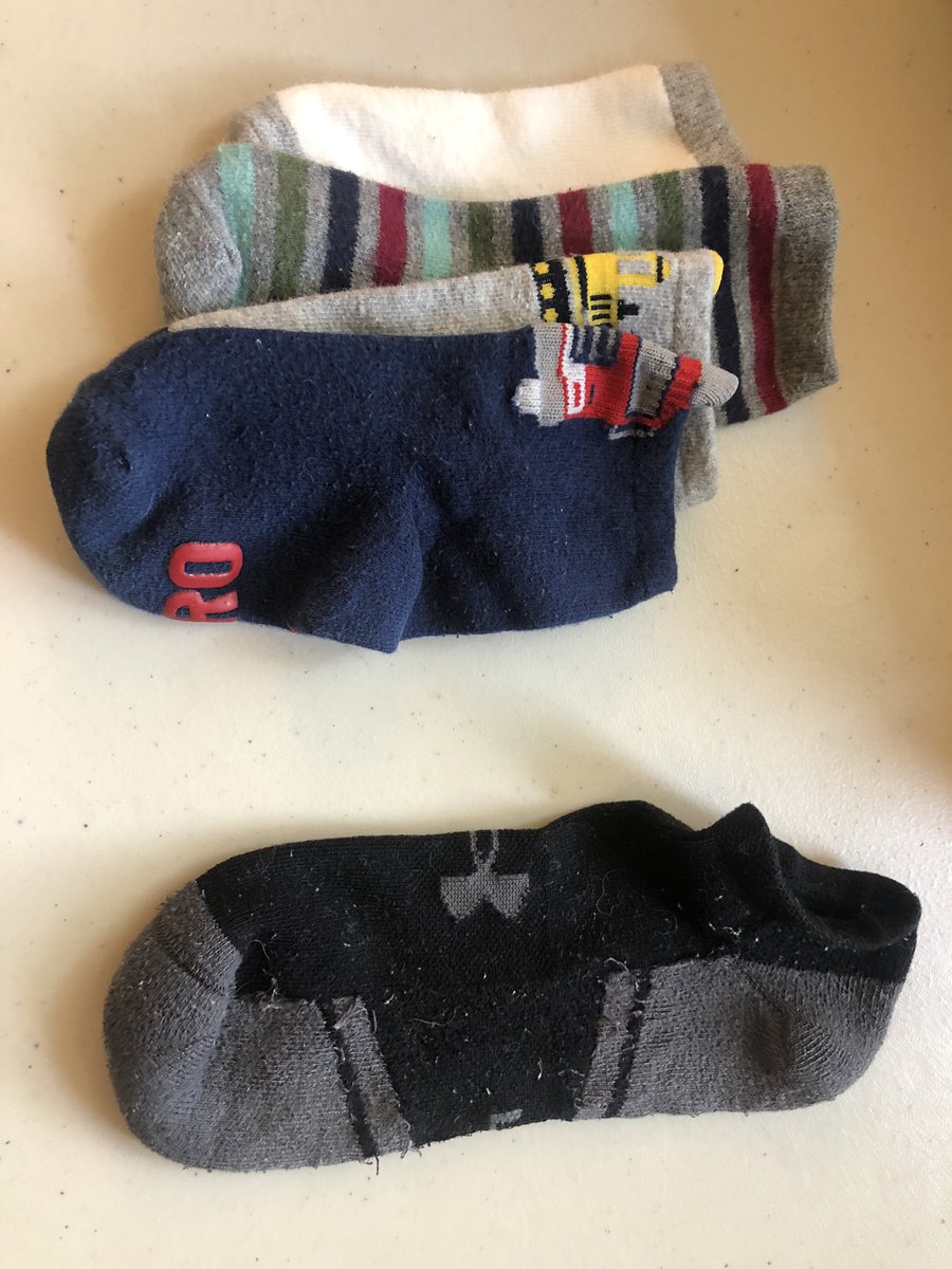 We sorted socks in our homes in different ways. Big and little, blue and no blue, trucks and no trucks. Find some socks at your house and sort them! Post a pic! #mrsreganskinders #sorting #inquirybased #mathathome #reallife