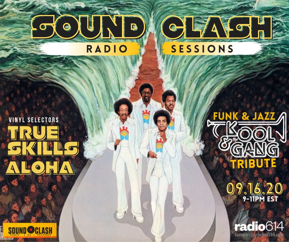 Tonight (Weds) at 9 p.m. -- tune it at radio614.org -- for a tribute to #koolandthegang #funk #jazz @soundclash_entertainment <a href="/djalohacbus/">DJ AlohaCbus</a> #djalohacbus @djtrueskillz1969