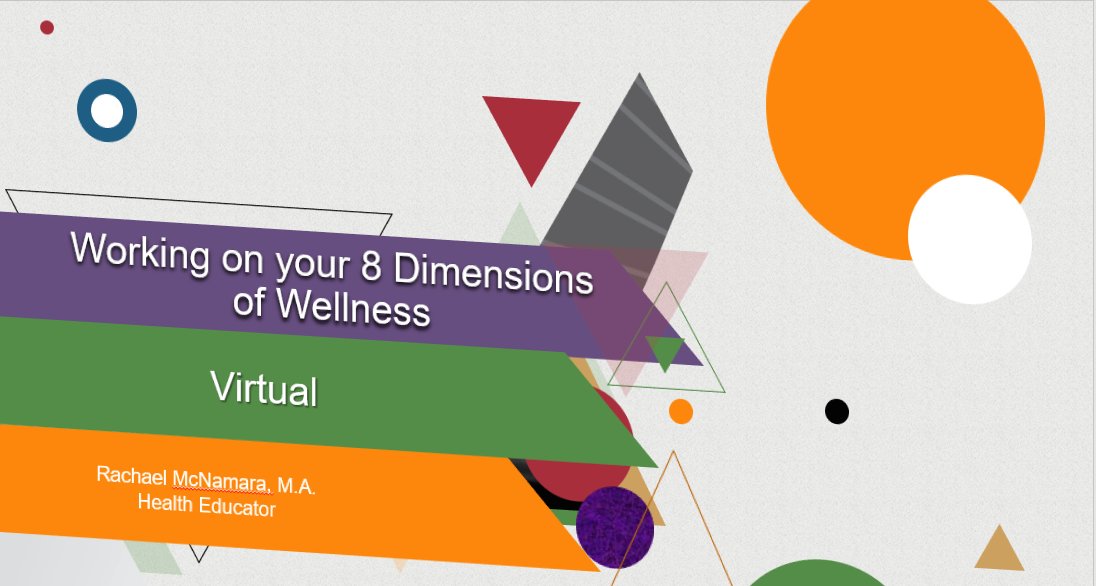 Did you know Rachael, #cofc's Health Educator does workshops and events related to mental health &amp; health? Check out her zoom today at 4 pm about the Dimensions of Wellness

Log on cougarconnect.cofc.edu using your student ID and password.

#collegeofcharleston #BeWellBeaCougar