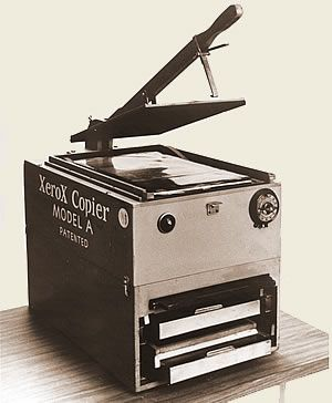 8. In 1946 they signed a deal with Haloid (later to be renamed Xerox), a competitor to Kodak. In 1948 they released the XeroX Model A Copier.It required 39 STEPS to make a single copy.