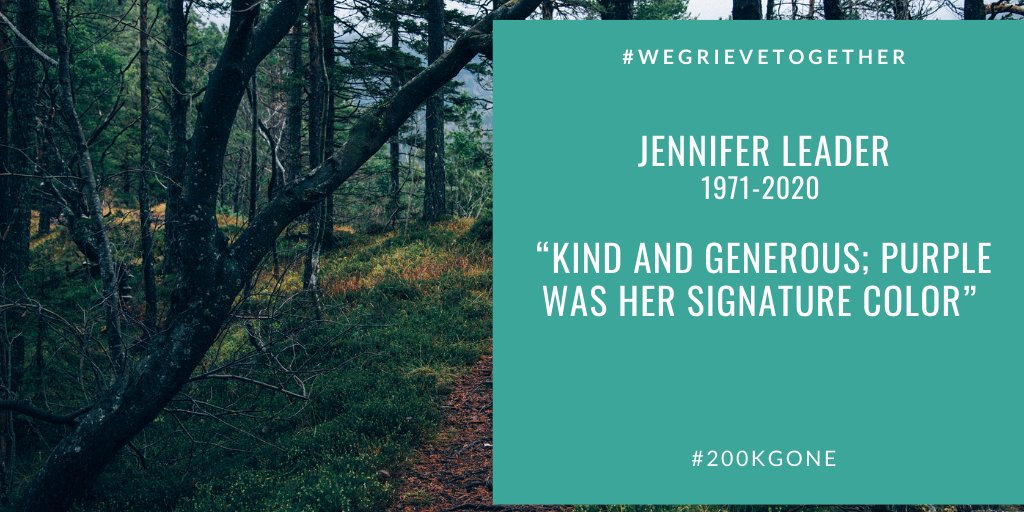 JOIN US: We are memorializing the 200,000 people we have lost to COVID-19 in the U.S. Join in, memorialize the fallen and demand the world they deserved. Find memorial images like this one here: bit.ly/200KGone

#WeGrieveTogether #200KGone