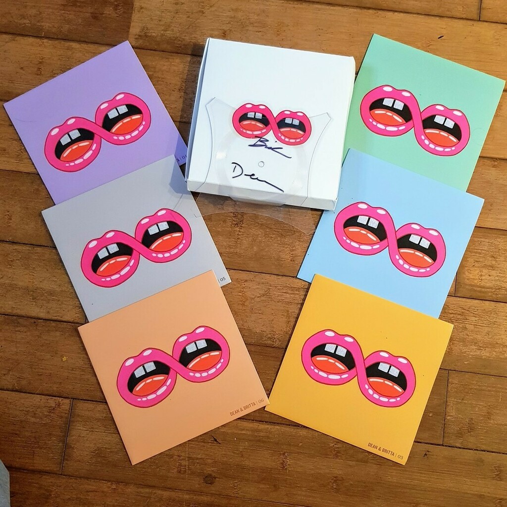 ahfow's tweet photo. Dean &amp; Britta's Quarantine Tapes collection arrived this morning ... all sold out but available for download from their bandcamp - and well worth it too! #deanandbritta #quarantinetapes #lathecut #vinyl #notvinyl #single #boxset #deanwareham #brittaphill… https://t.co/u97hGvpROJ https://t.co/JDBbUOzcH3