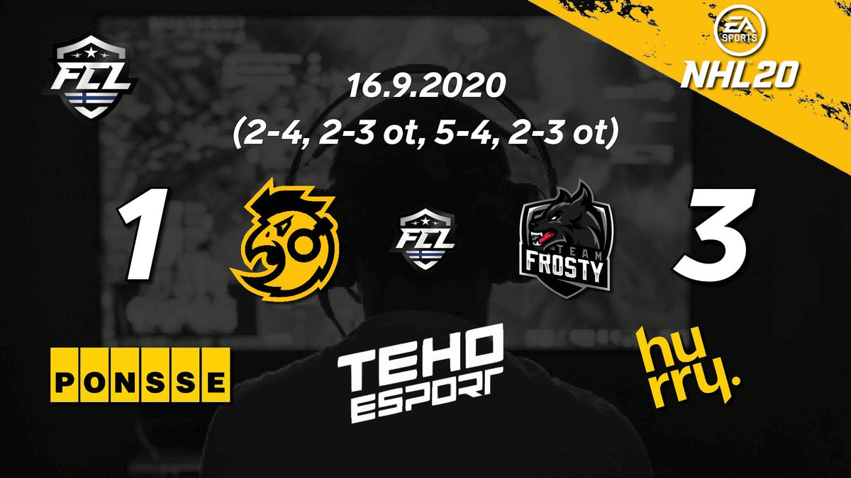 Hit the post a couple of times, but didn't manage to get closer than that.

Our journey is unfortunately over. GGs <a href="/TeamFrosty/">Team Frosty</a>!

#esportsfi #nhlgamer #FCL #eSM #SAVOSTA