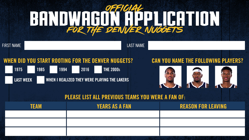 Get your applications in now!

#MileHighBasketball