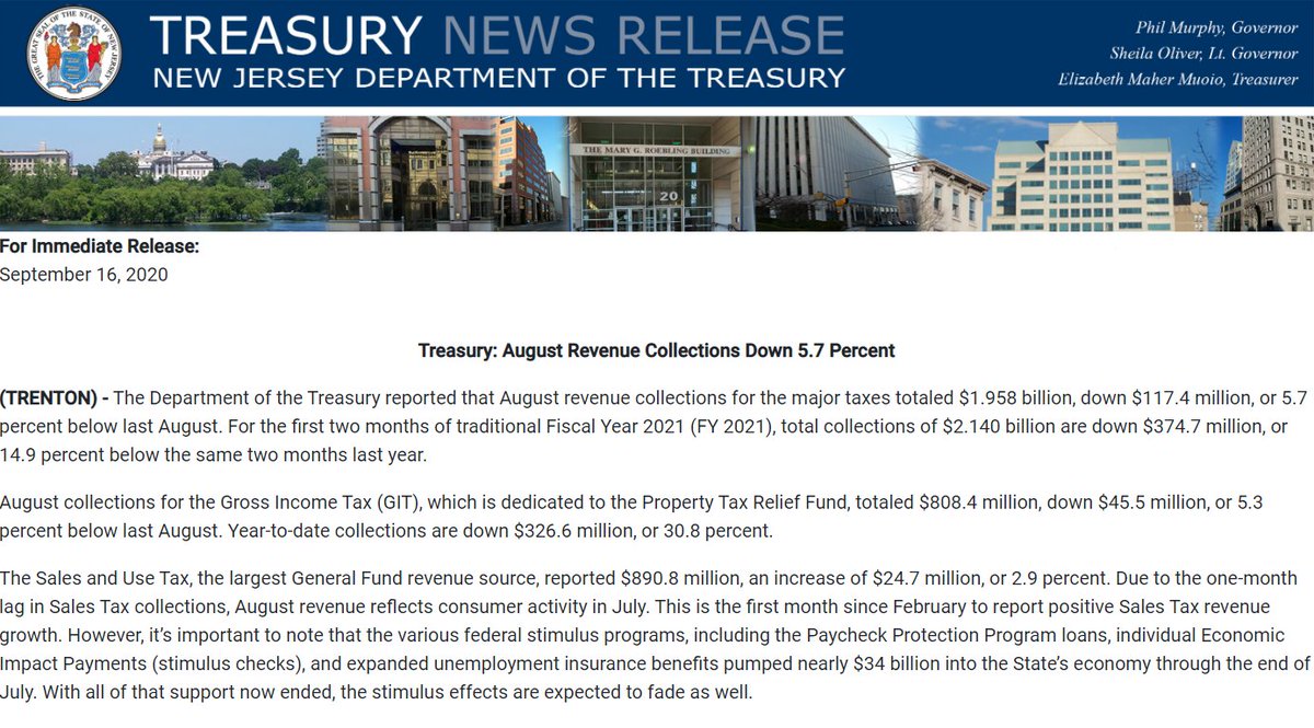 new jersey department of the treasury