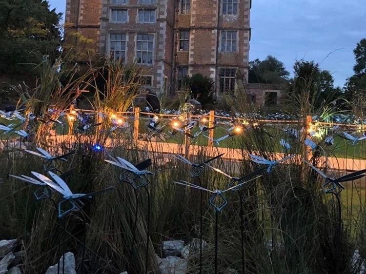 DoddingtonHall's tweet photo. The @StBarnabasLinc Dragonfly Twilight Tours at Doddington are fully booked 🌙

The ‘In Memory’ display has been beautifully lit for the special Twilight Tours by @_howellthomas + his team from @lincoln_college. 

Daytime display tickets >https://t.co/V6gds7yR2r

📷 Joe Jackson https://t.co/M266alkkZJ