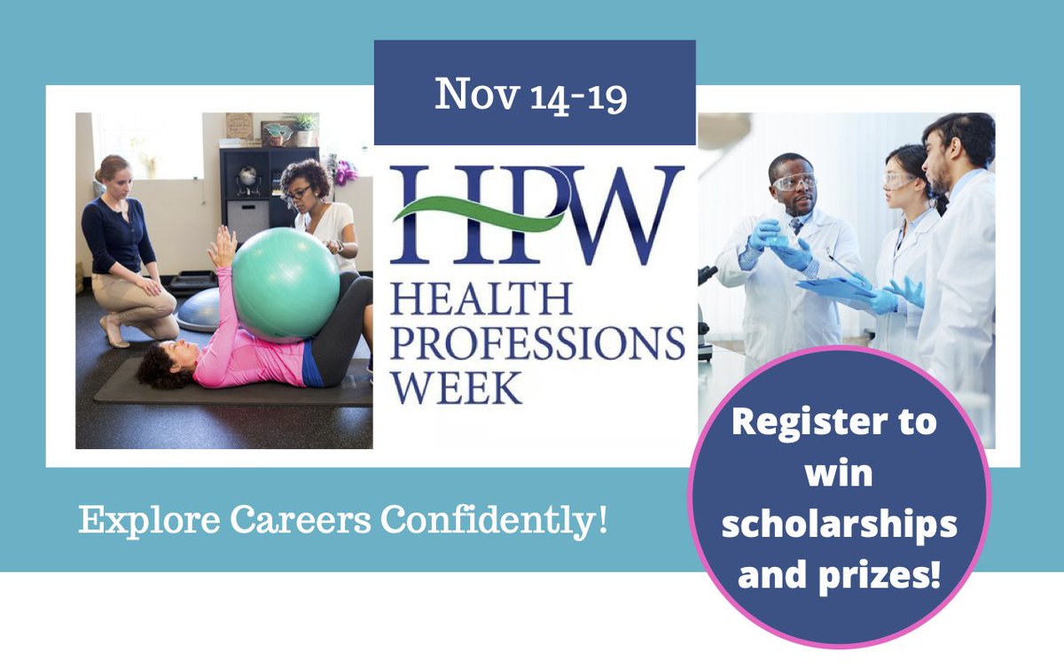 📣 Virtual Health Professions Week 2020 is coming up! If you are considering a future in the health professions, HPW is your one-stop-shop to explore 20+ career options. #HPW2020 <a href="/HealthProfWeek/">@healthprofweek</a> <a href="/EHCweb/">ExploreHealthCareers</a> explorehealthcareers.org/hpw/