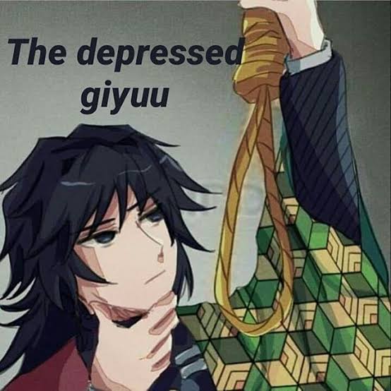 tw // suicide / self harmnot @ giyuu having the most memes and jokes abt trying to d word yet he didn't. pfffft!(ctto)