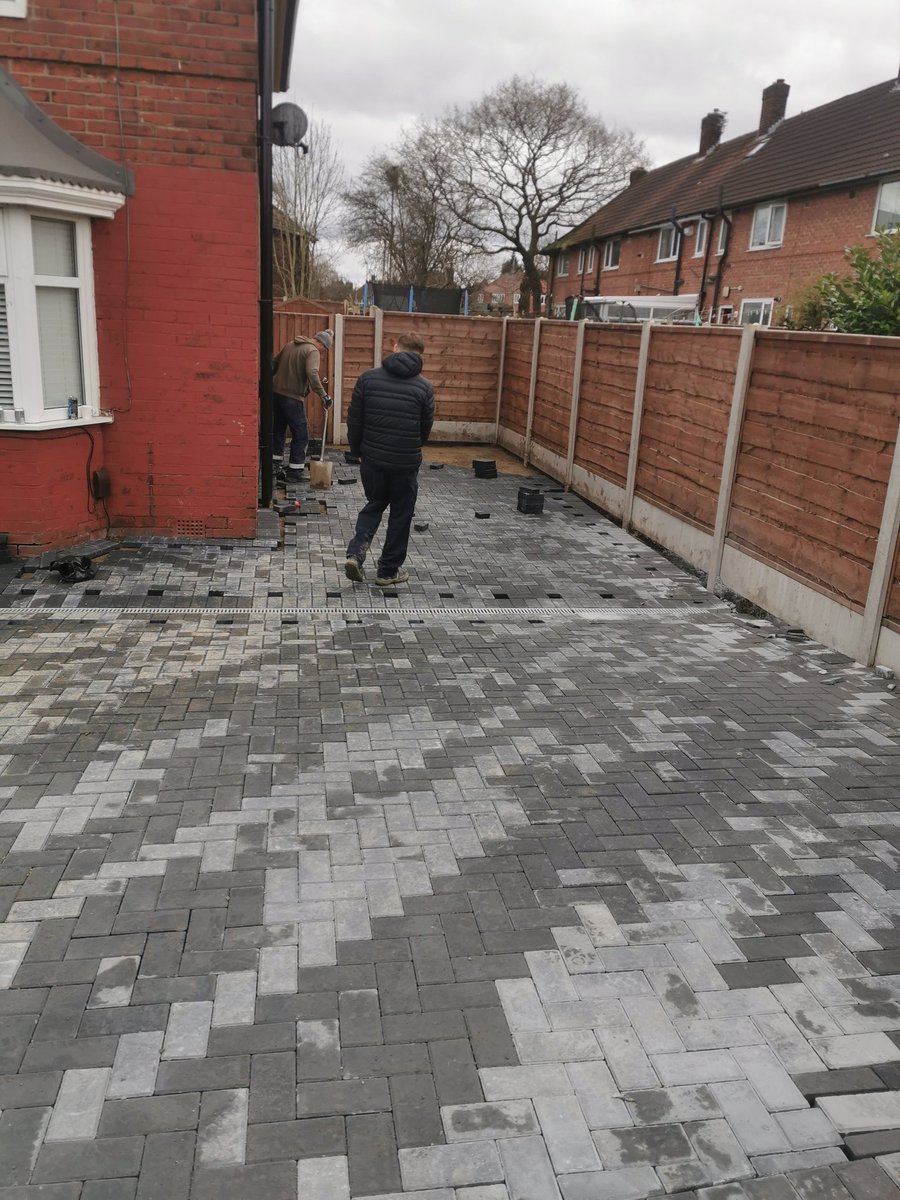 Charcoal block driveway, very happy customer.