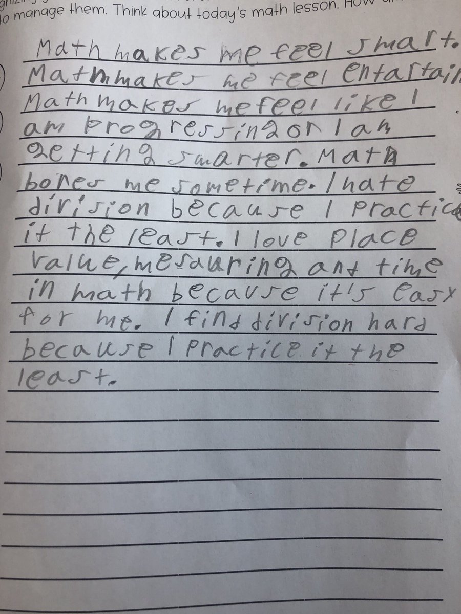 msclark_56's tweet photo. Started the #first20daysofmath today, ss shared what emotions math brings out and what is most challenging and satisfying #whaleyscyclones #mathgrowthmindset https://t.co/5YY9QZenxr