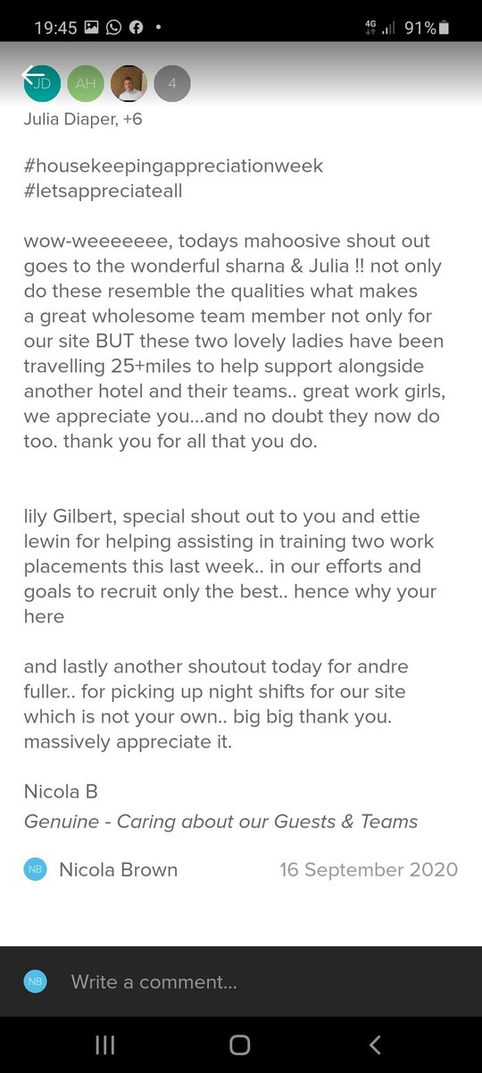 #housekeepingappreciationweek  but #letsappreciateall <a href="/LeicNW_PI/">Leic North West PI</a> <a href="/hinsonyates47/">Tony Hinson Yates</a>  <a href="/julia_diaper/">Julia Diaper 🌼</a> 
Great team work julia and sharna 💪 I salute you, lily, ettie and andre thank you so much 😃