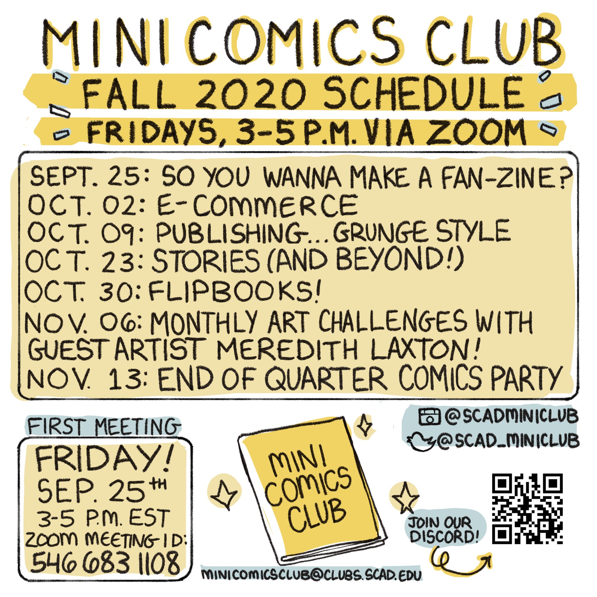 SCAD Mini Comics Club / Twitter