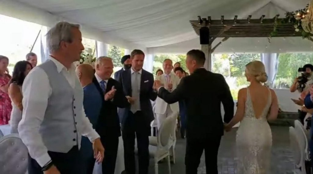 Doug Ford Sept 16: At the wedding I attended (Stan Cho’s wedding) every person had their mask on and complied with public health guidelines.

#onpoli