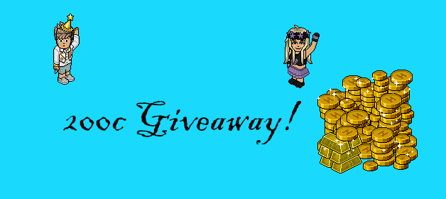 Habbo_Aurora's tweet photo. 200c Giveaway ♥

Retweet and follow both myself and @TNPHabbo for a chance to win!

Ends September 30th https://t.co/LgMXAJffxP