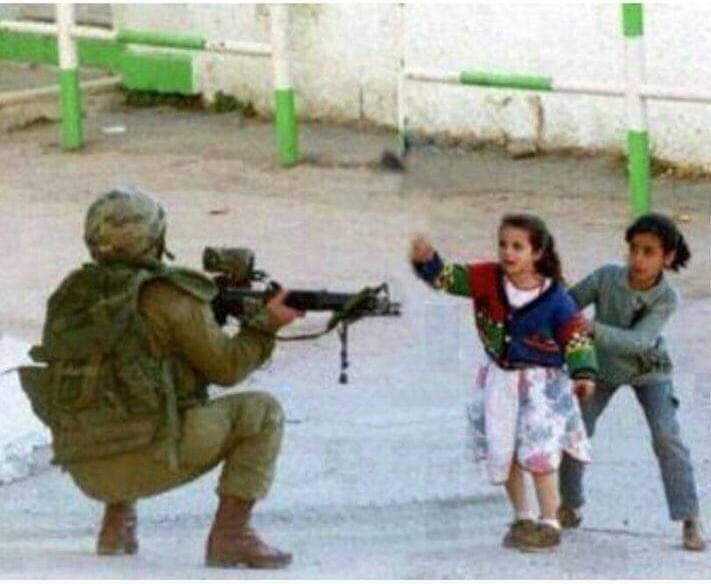 one_democratic's tweet photo. These children must have posed an imminent threat against “the state of Israel” and its soldiers!
#Antinormalization
#DismantleZionistcolonialapartheid https://t.co/D9O8RmradN