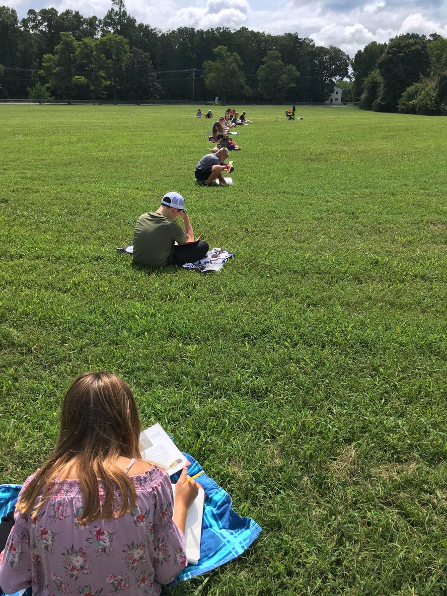 GETTING OUTSIDE! Our students are spending lots of time outside this school year — reading, practicing their math skills, having lunch, and enjoying some fun on the playground. They love the fresh air! #EveryoneEveryday #StrongerTogether
