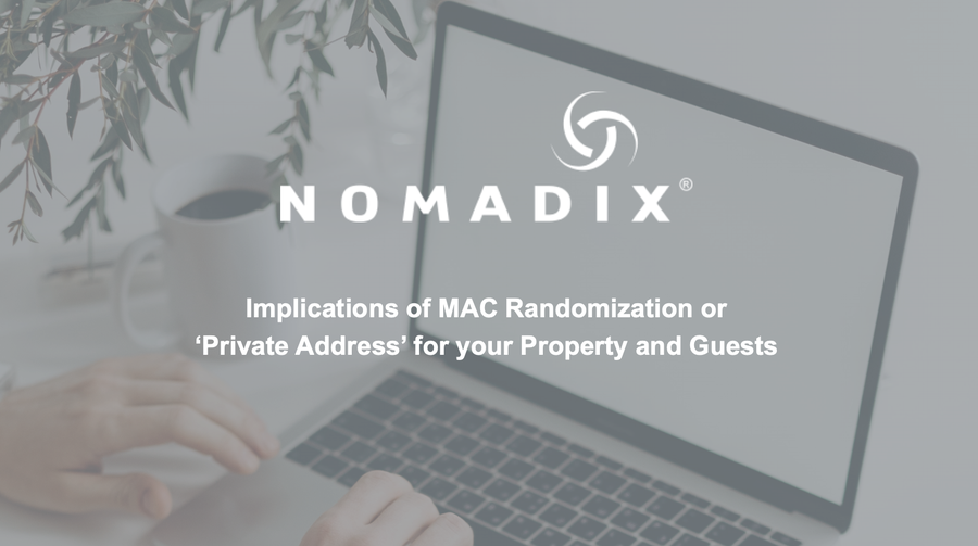 nomadixinc's tweet photo. WHITEPAPER: #iOS14 is released today. Learn what #MACRandomization means for your hotel's #guestwifi experience &amp; how we can help: https://t.co/iKOcNu6ukb

#Hotelinternet #Hotelconnectivity #Passpoint #Securewifi #Hotelwifi #Hospitalitywifi #Privateaddress https://t.co/ydslIHHU1S