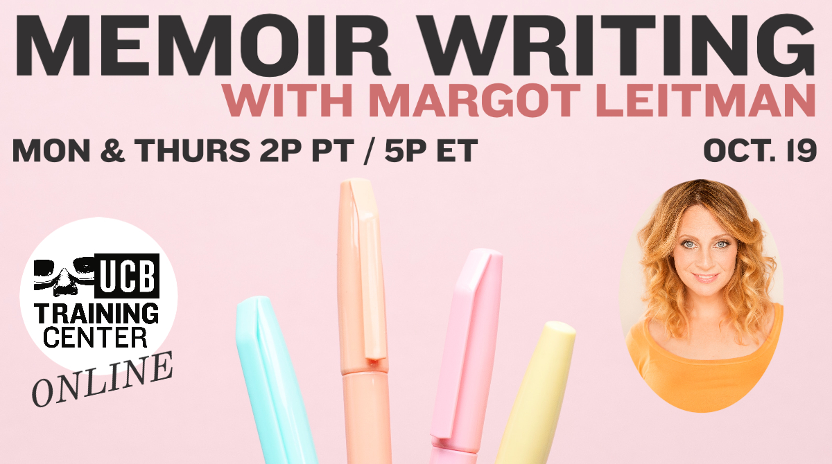 Now Enrolling: Memoir Writing

ONLINE

Mon &amp; Thurs
2pm PT / 5pm ET
Starts Oct. 19th

bit.ly/3iChHmz