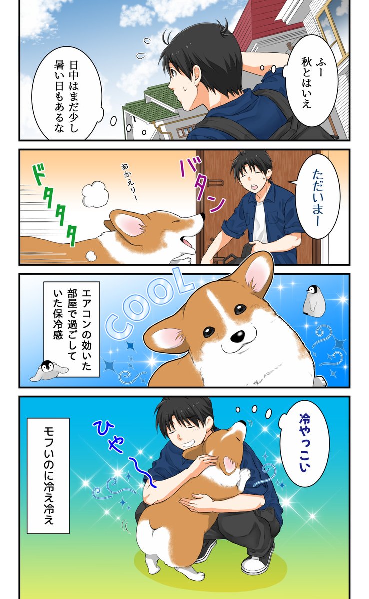 残暑と犬 