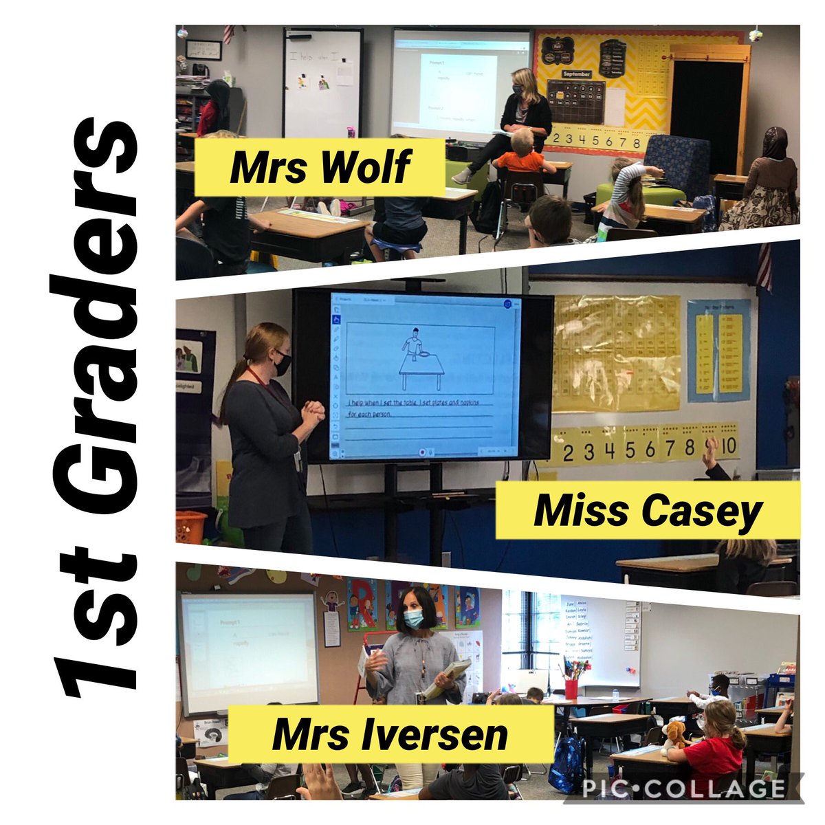 First grade Ss engaged in literacy vocabulary learning. Building understanding of words and intentionally using them in conversation &amp; writing. <a href="/CollabClassroom/">Collab Classroom</a>