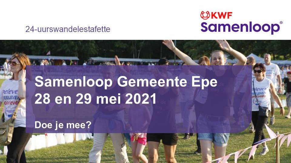 SamenloopEpe's tweet image. @Samenloopgemeenteepe 
Mee doen kan als teamdeelnemer, eregast of vrijwilliger. Of meld je aan voor de Kinderloop. Ga naar de website samenloopvoorhoop.nl/alle-samenlope… Kies hoe je meedoet. Selecteer de Samenloop Gemeente Epe en meld je aan.