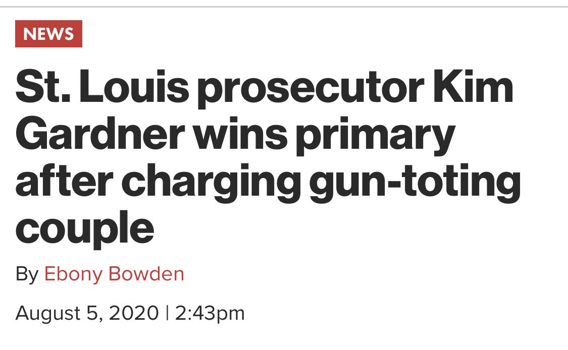 Don’t forget about St. Louis prosecutor Kim Gardner’s election. George Soros dumped $116,000 into getting her re-elected. You may recognize her name because she’s the prosecutor going after the McCloskey’s for defending their home from left wing rioters.