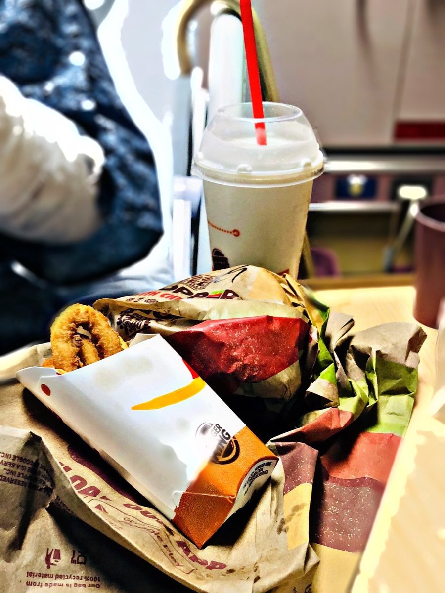 19/And so. On this day? You got to have it your way with just what you asked for. A flame-broiled Whopper with cheese. And some onion rings, too. Oh, and a vanilla shake to dunk them in. And it was still cold.  #illeatyouupiloveyouso  #amazinggrady  #morethantheminimum