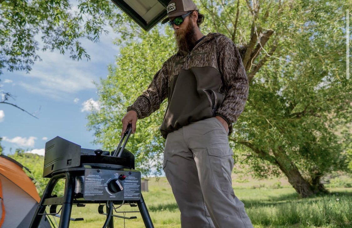Prepping camp dinner! 
​
​Tag your favorite camp cook in the comments and let them know you appreciate them! 
​
​#camping #hunting #huntcamp #huntcamp2020 #outdoorliving #ruggedlycool #campzerocoolers