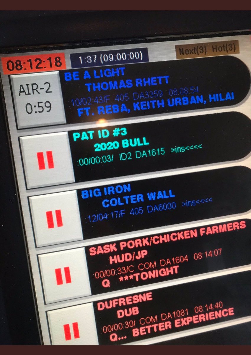 BradWall306's tweet image. Check out this radio line up on @929TheBull   I don’t know many Thomas Rhett songs but I love pork and chicken. The kid from Speedy Creek is okay too.  Thx for being 1st major market Sk country station to #playBigIron @LaHondaRecords
