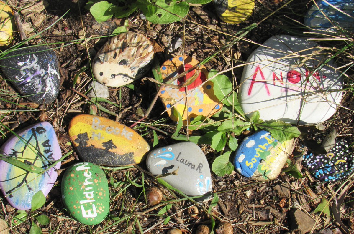 Saugaverse's tweet photo. For your viewing interest ....

During a recent bike ride, I came upon this colorful assortment of painted stones which were placed very precisely along the side of the walking/biking trail. #mississauga #paintedrocks #art https://t.co/H0mWFJvwBw