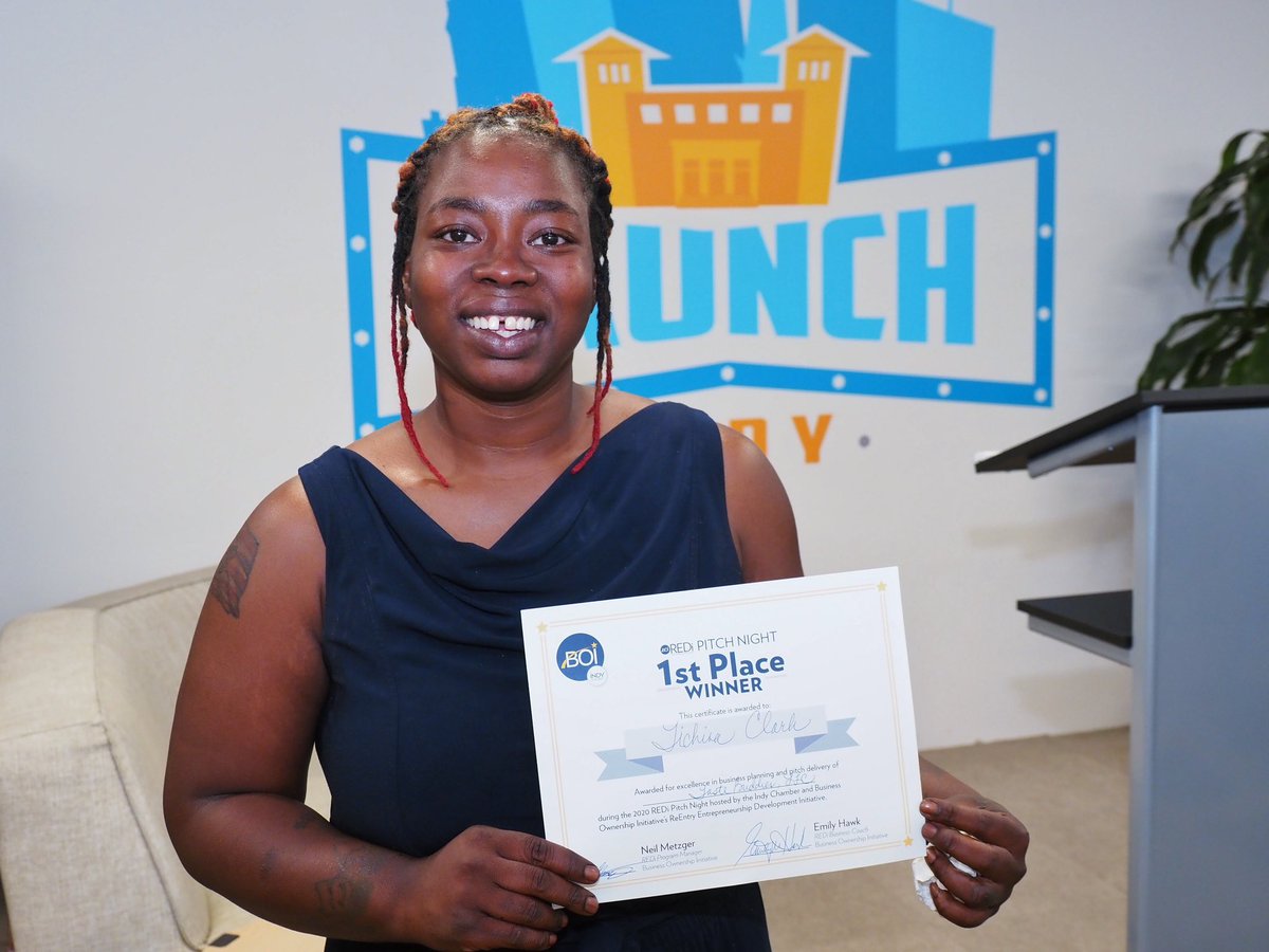 Congratulations to Tichina Clark, Owner of Taste Buddies, LLC - Winner of the 2020 REDi Pitch Night! She took the top prize of $2,500!🏆
 
Thank you to our emcee, <a href="/MarkHarsley/">Mark Harsley</a>, 2019 REDi pitch winner and our host, <a href="/Launch_Indy/">Launch Indy</a>
