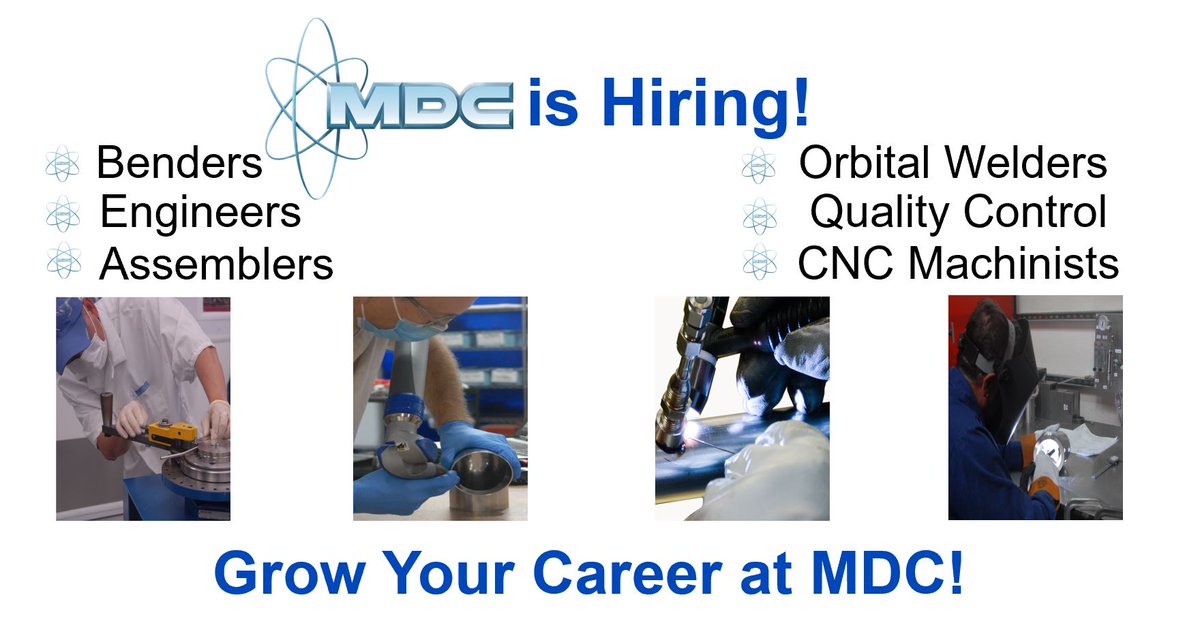 MDCPrecision's tweet photo. #MDC is looking for talented people to join #TeamMDC! Work with extraordinary experts to develop/deliver critical products &amp; advanced technologies that change the world!
https://t.co/FaphFR3SQD | jobs@mdcvacuum.com
#MDCProud #MDCStrong #Teamwork #GrowWithUs #CollaborativeCulture https://t.co/R5icJhZYkL