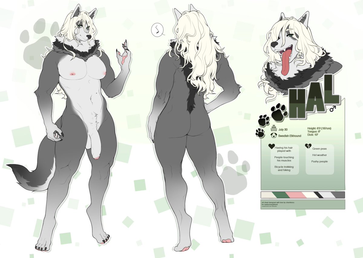 cherrikissu's tweet photo. WOOF
Updated Hal ref sheet for @vargfriend!! Thank you 🐶 https://t.co/aOzTE3QQaY