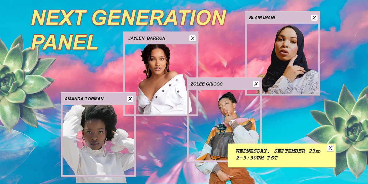 Wonder Ventures (@wonderventures) on Twitter photo Our own @gormandotcom will be conversing via Zoom w/ some of the most prominent young voices in entrepreneurship & entertainment @BlairImani @AmandaSCGorman <a href="/jaylenjbarron/">Jaylenbarron</a> & #ZoleeGriggs ! Join us Wed (9/23) 2-3:30pm PST. Free & open to all! Register at bit.ly/2FmLwZF. Our own @gormandotcom will be conversing via Zoom w/ some of the most prominent young voices in entrepreneurship & entertainment @BlairImani @AmandaSCGorman <a href="/jaylenjbarron/">Jaylenbarron</a> & #ZoleeGriggs ! Join us Wed (9/23) 2-3:30pm PST. Free & open to all! Register at bit.ly/2FmLwZF.