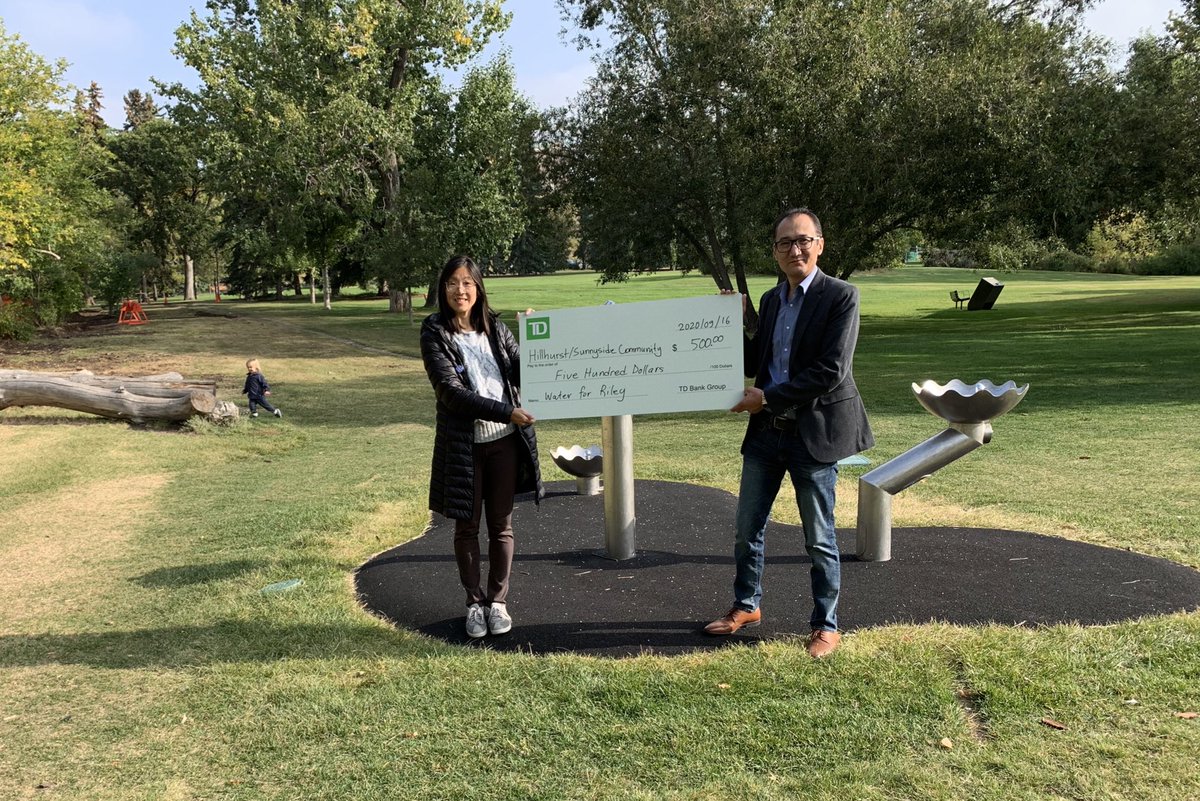 Proud to contribute in initiatives of the community where we work, live and do business. Kids of Hillhurst and Sunnyside community will enjoy the Water for Riley project for a long foreseeable future. <a href="/MichelleMobarr2/">Michelle Mobarrez</a> <a href="/KariScarlett/">Kari Scarlett</a> <a href="/DeborahSword/">Deborah Sword</a>