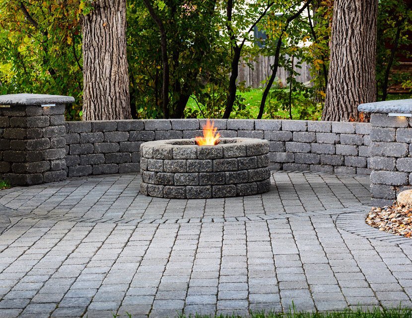 DIY PATIO ON A PALLET with <a href="/ExpocreteCDN/">Expocrete</a> &amp; <a href="/Belgard/">Belgard</a>. 🔥 Try out the Roman Euro Collection to achieve that old world charm look in your very own backyard. 

These #pavers can be mixed and matched by size and colour, resulting in a one-of-a-kind design. #BURNCOLandscape