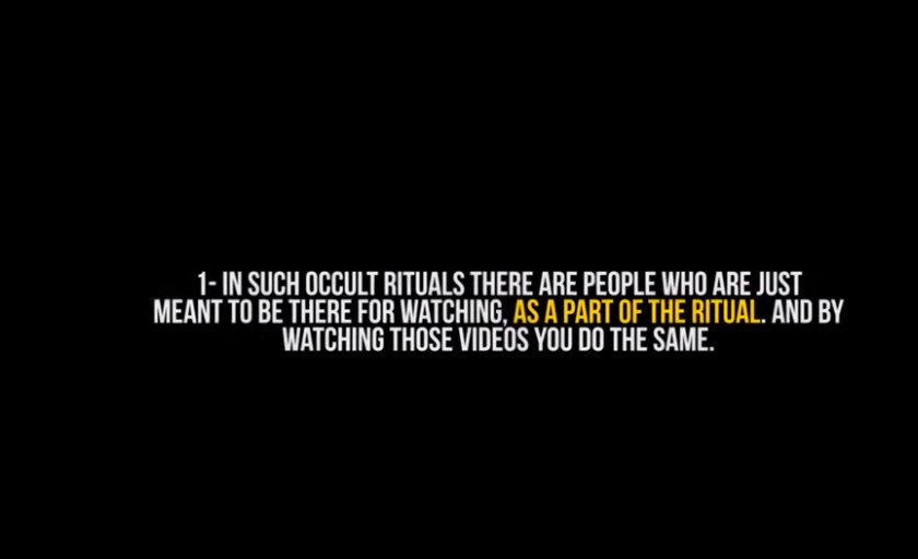 you may think that the viewers are watching it and it doesnt mean participating in the ritual. for understanding this you should take 3 points.