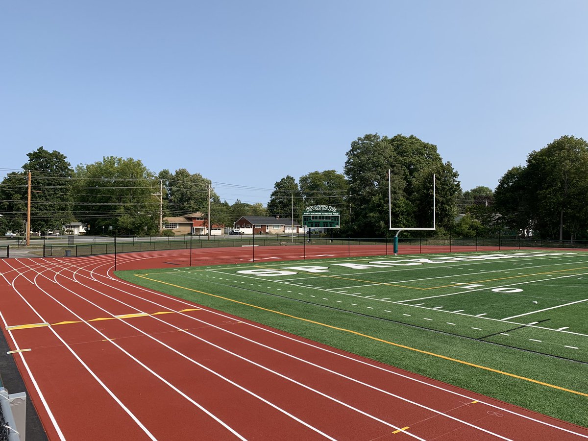 The track is painted and lined. <a href="/SpackSports/">Spackenkill Sports</a> almost done!