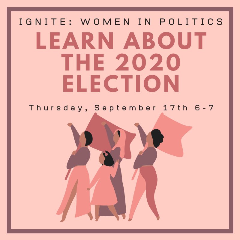 IgniteUnt's tweet photo. Join us tomorrow for another general meeting to learn about the 2020 election! It’s important for us, as college students, to use our voice to create the change we want to see. The main way we can do this is by educating ourselves and staying informed. We hope to see you there! https://t.co/nTVp7jHeud