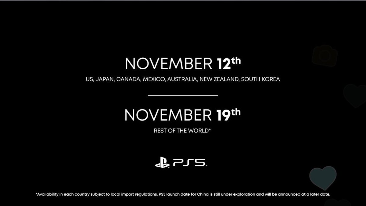 La #PlayStation5 sortira en France le 19 Novembre au prix de 399€ et 499€