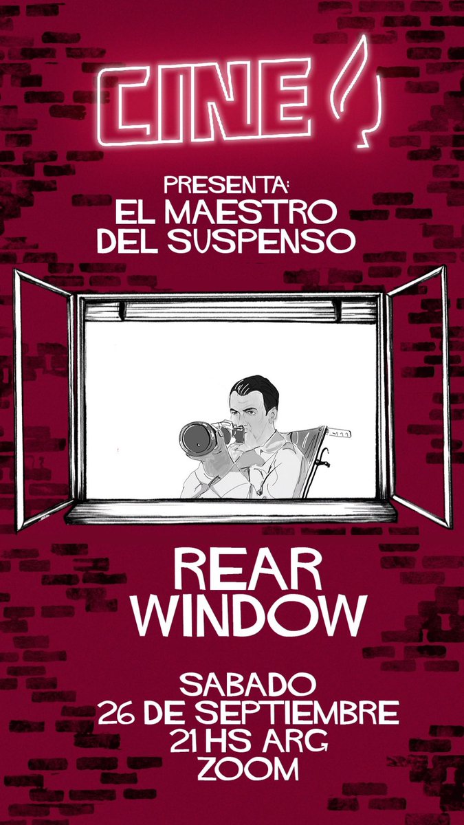 vikyair's tweet photo. Hola gente de Twitter. El club de cine virtual de @quemesepod AKA #CINEQ, este mes presenta EL MAESTRO DEL SUSPENSO, y vamos a debatir sobre Rear Window y la filmografía de Hitchcock.
Si les interesa participar, más info en
https://t.co/Mk8NXrQgxl

 Vayan a seguirnos! Graziazzzz https://t.co/soHZcfzQ7j